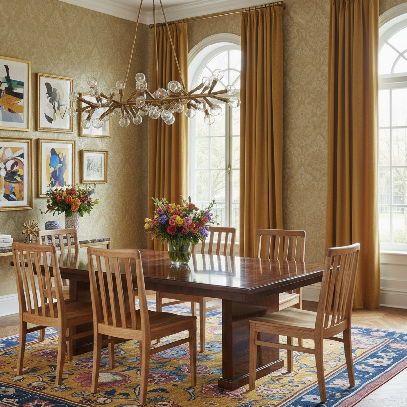 Sunlit Floral Symphony Hand Tufted Wool Rug