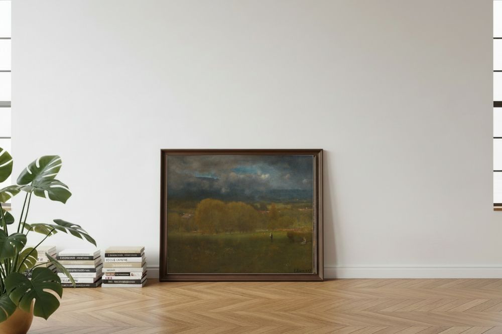 Framed room mockup - leaning