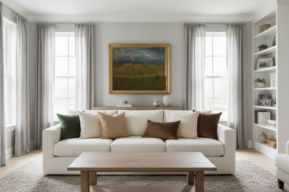 Framed room mockup - gold