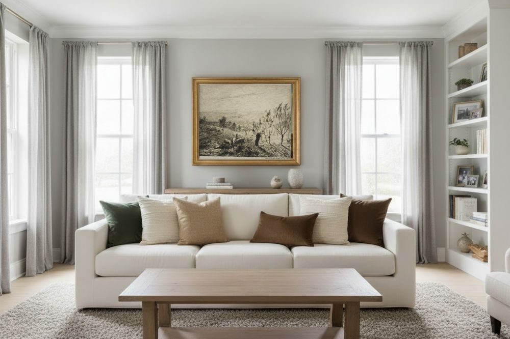Framed room mockup - gold