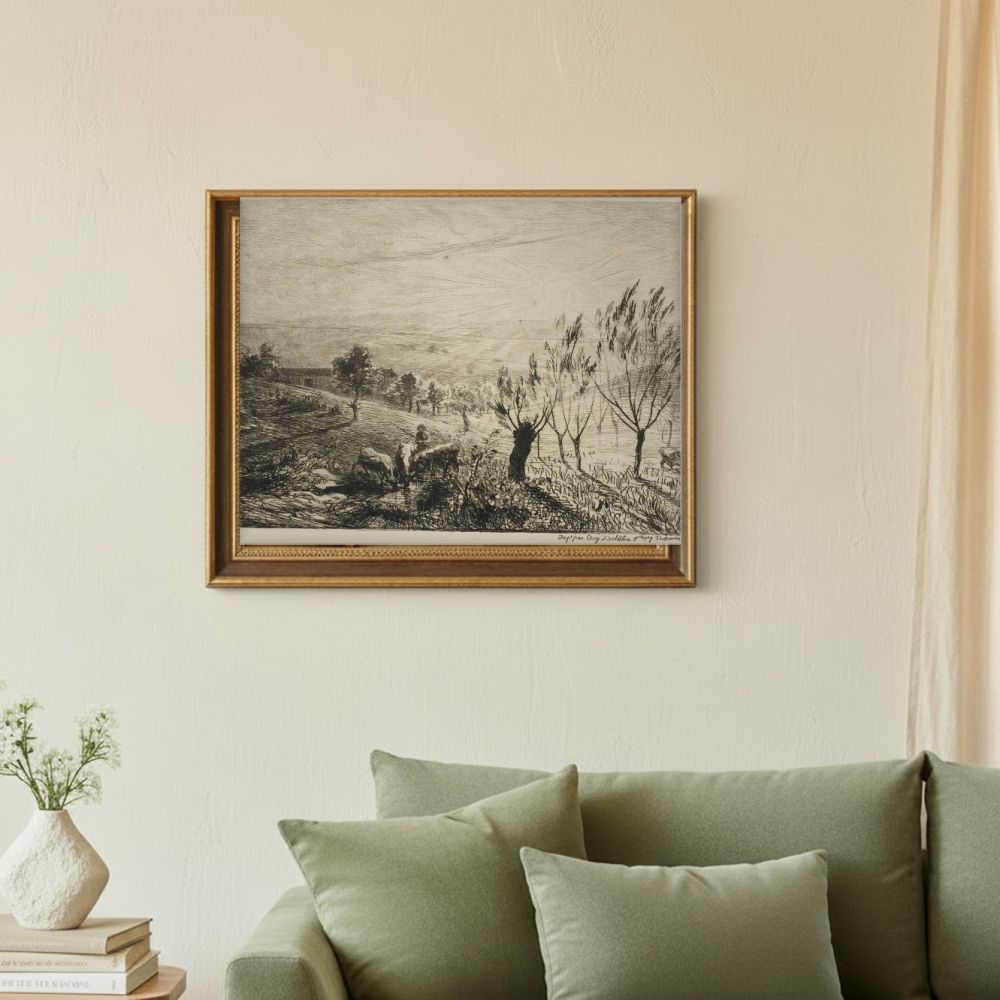 Framed room mockup - sage