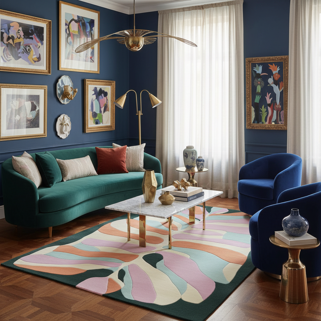 Sunset Beat Vibe Hand Tufted Rug