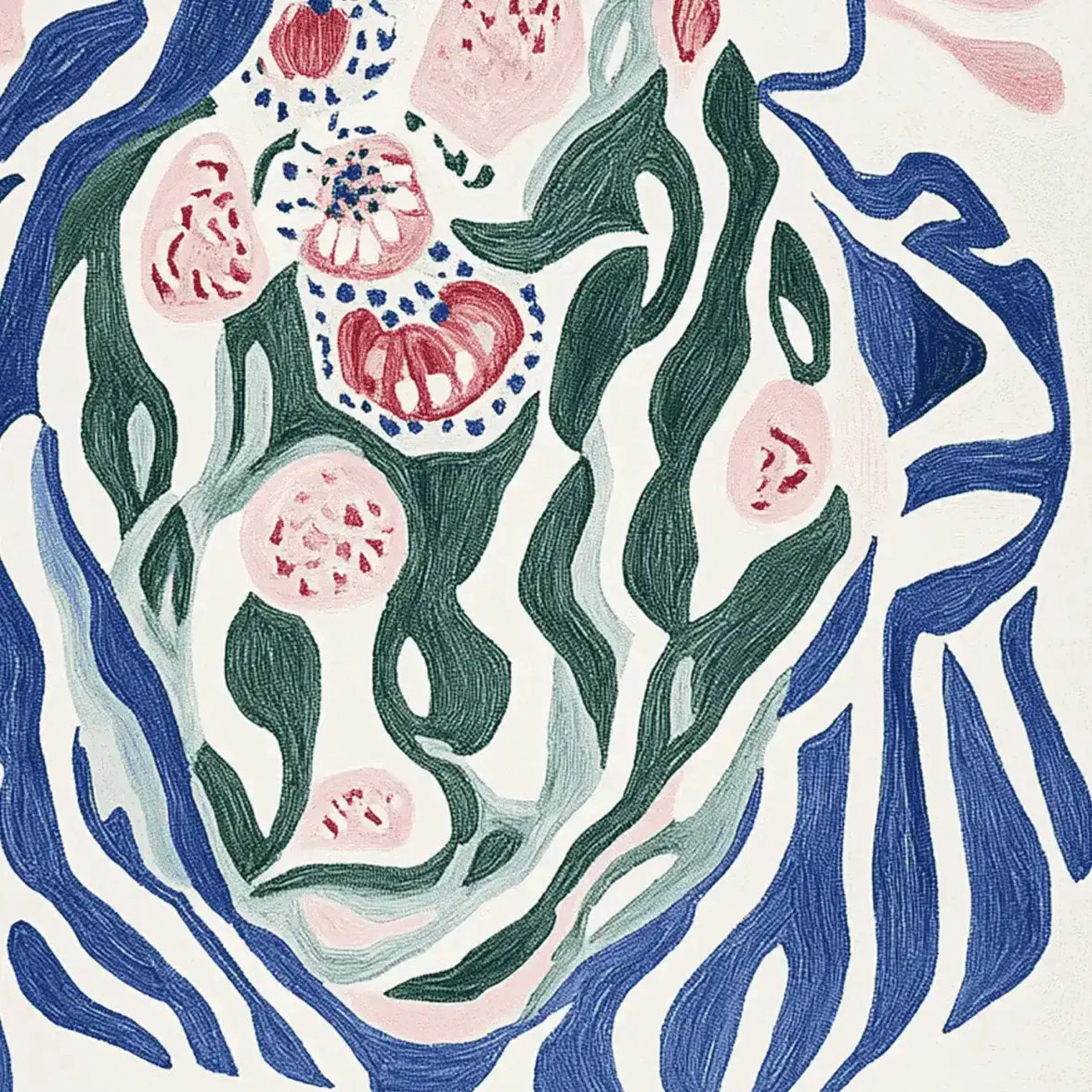 Surreal Body Whispers Hand Tufted Rug