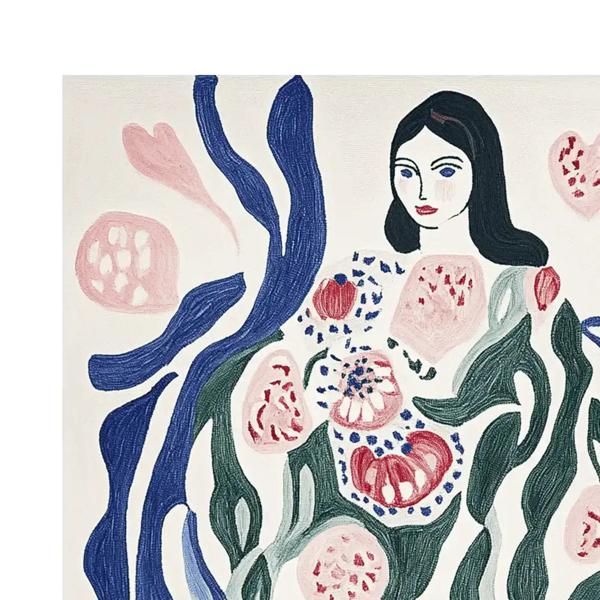 Surreal Body Whispers Hand Tufted Rug