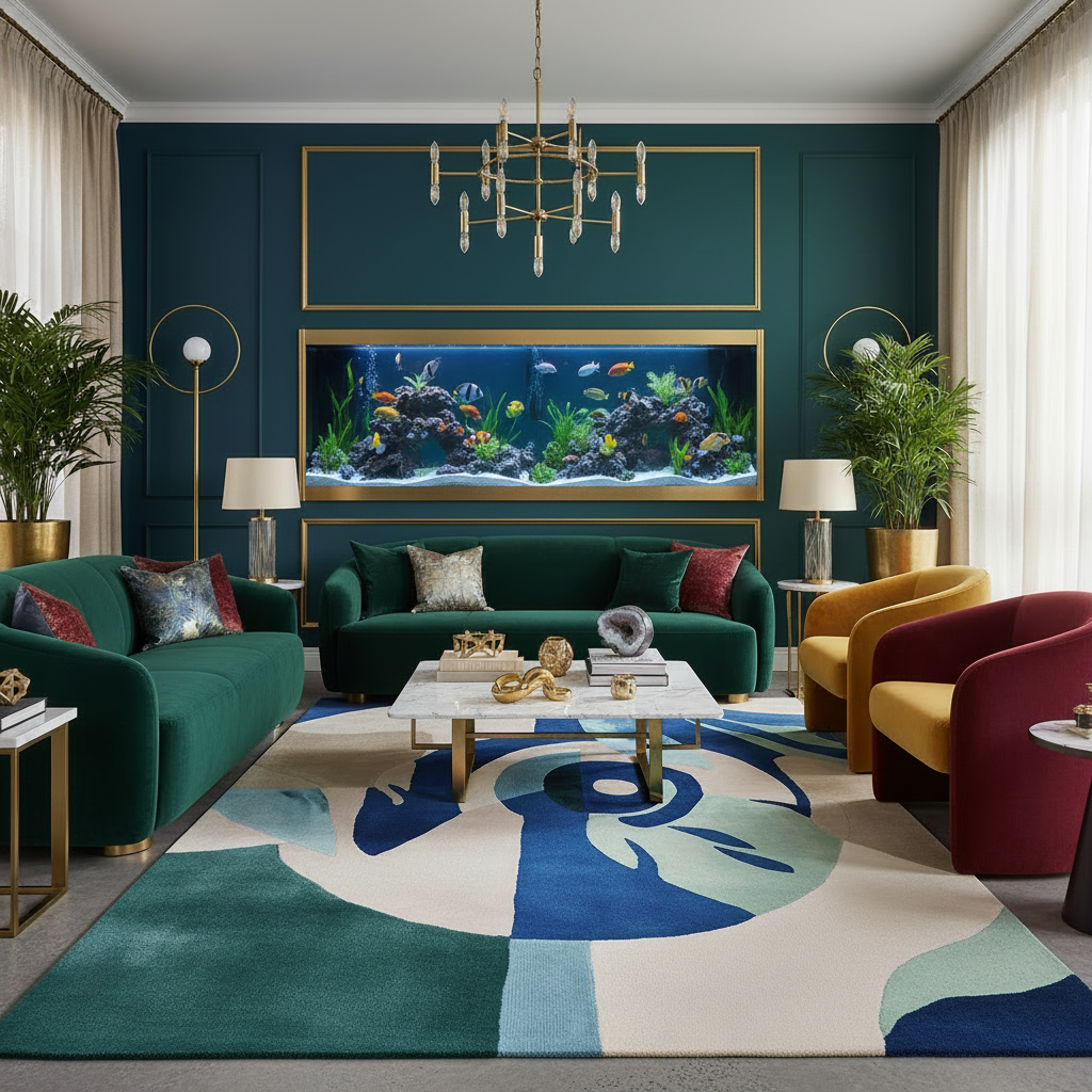 Surreal Vision Hand Tufted Rug