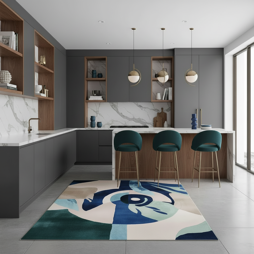 Surreal Vision Hand Tufted Rug