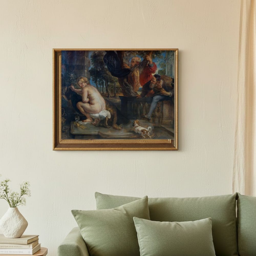 Framed room mockup - sage