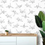 Swallow Birds Origami Minimalist Wallpaper