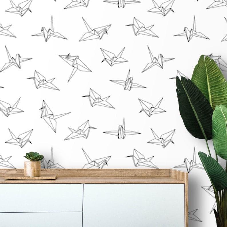 Swallow Birds Origami Minimalist Wallpaper 