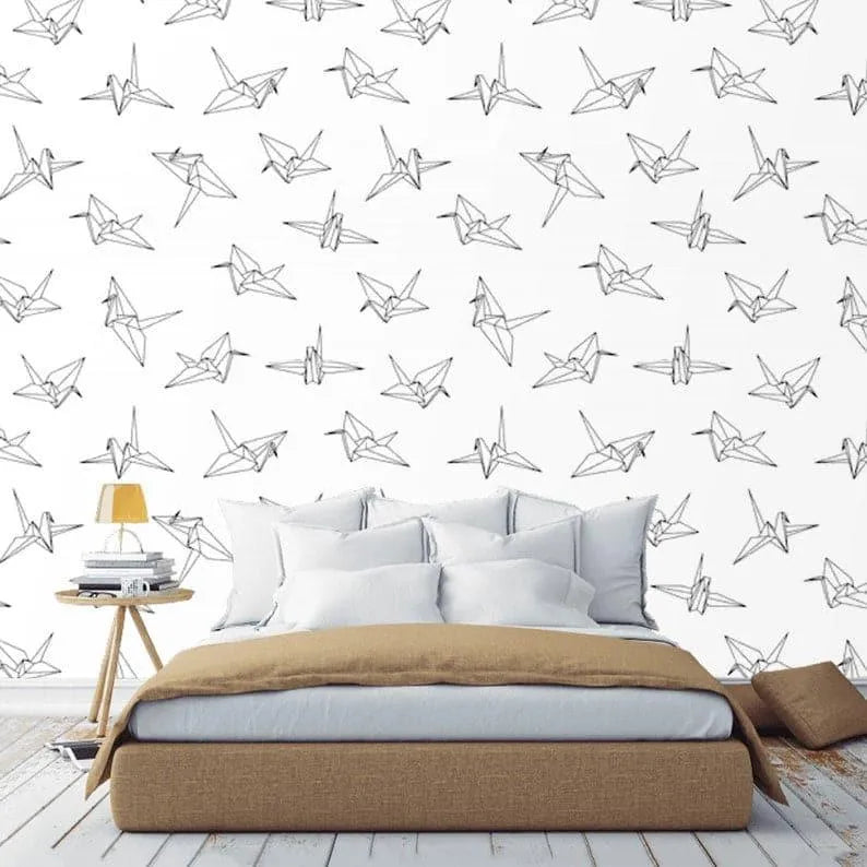 Swallow Birds Origami Minimalist Wallpaper