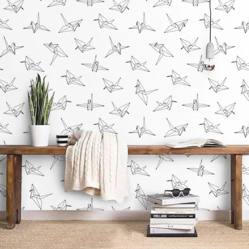 Swallow Birds Origami Minimalist Wallpaper