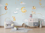 Sweet Dreams - Blue Wallpaper Mural