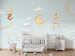 Sweet Dreams - Blue Wallpaper Mural