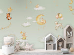 Sweet Dreams - Green Wallpaper Mural