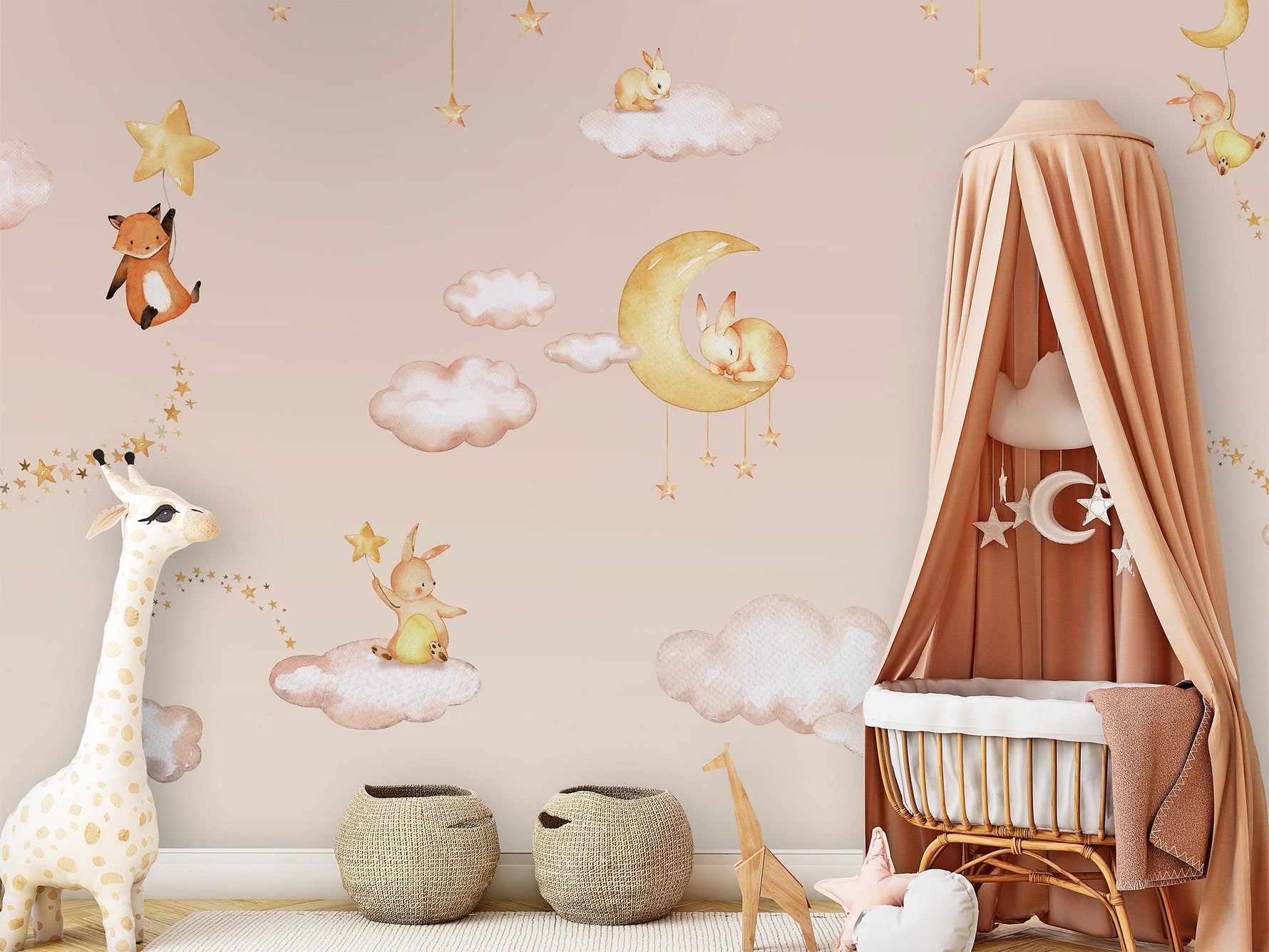 Sweet Dreams - Pink Wallpaper Mural