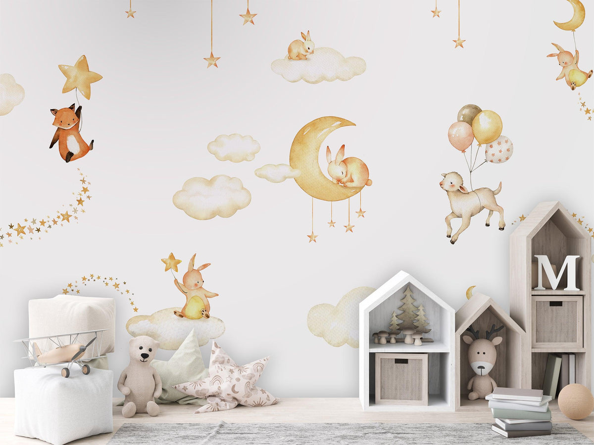 Sweet Dreams - White Wallpaper Mural