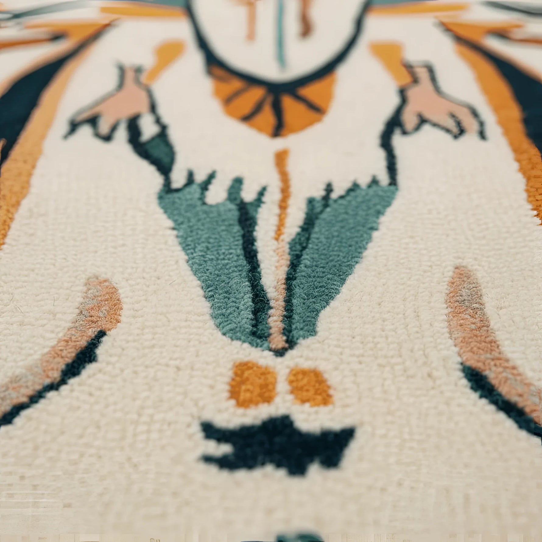 Symmetry Spirit Bloom Hand Tufted Rug - MAIA HOMES