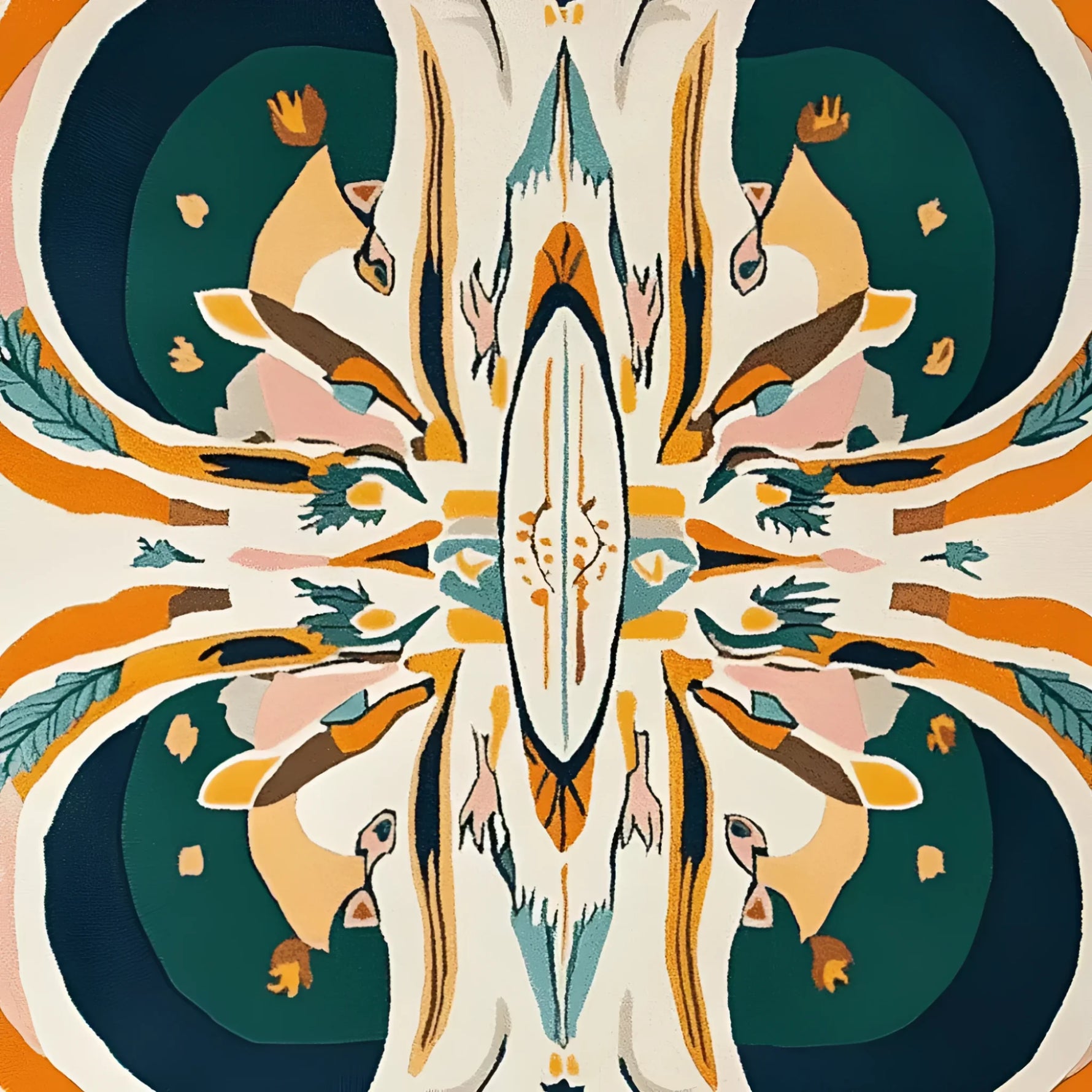 Symmetry Spirit Bloom Hand Tufted Rug - MAIA HOMES