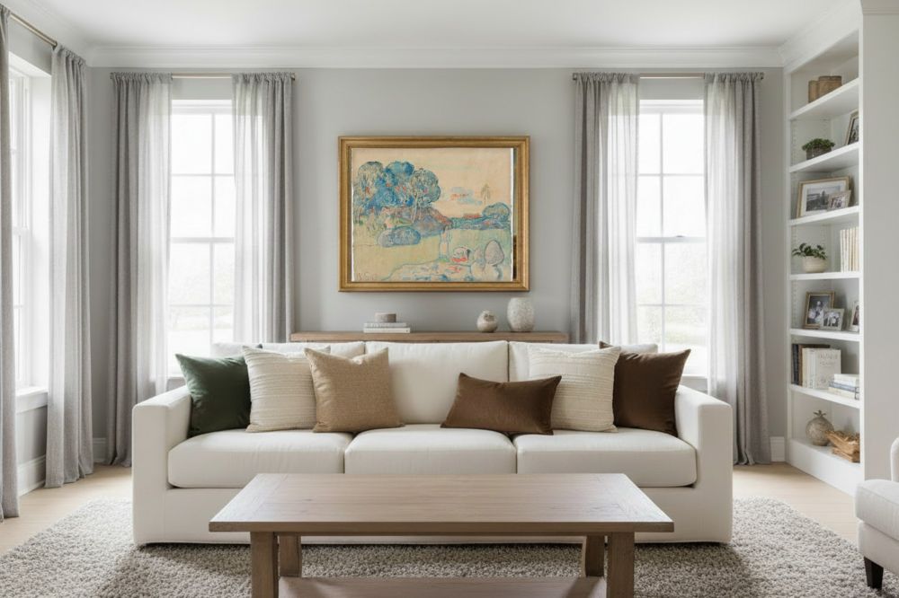Framed room mockup - gold