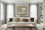 Framed room mockup - gold