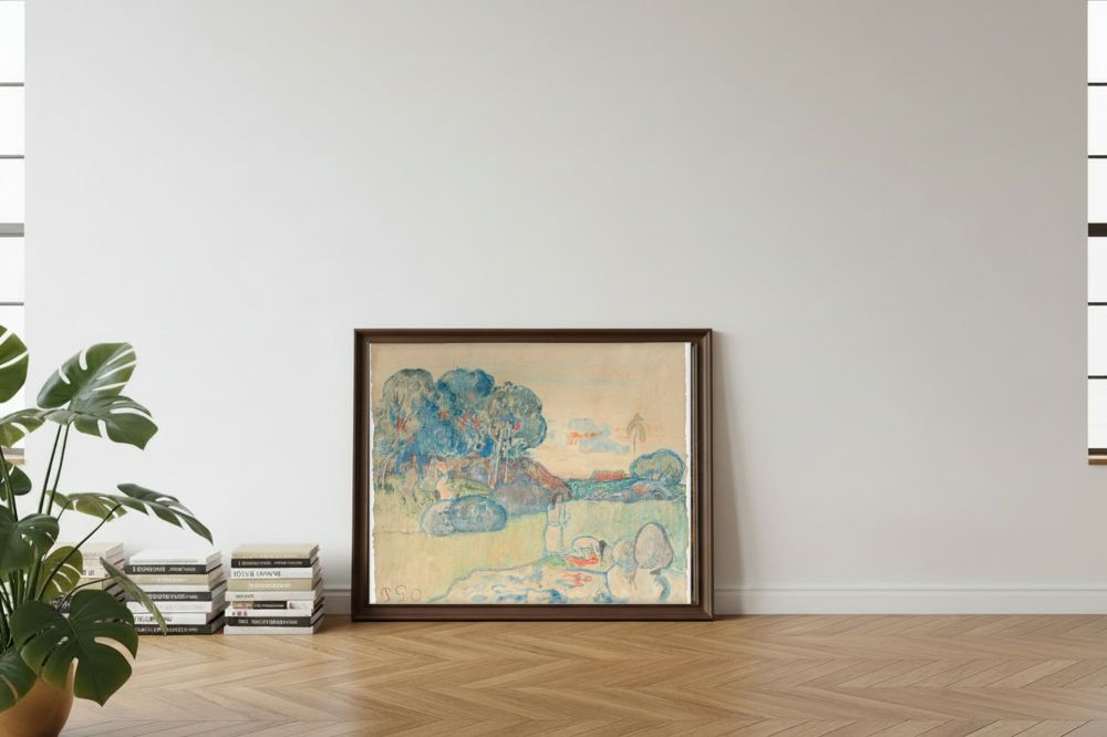 Framed room mockup - leaning