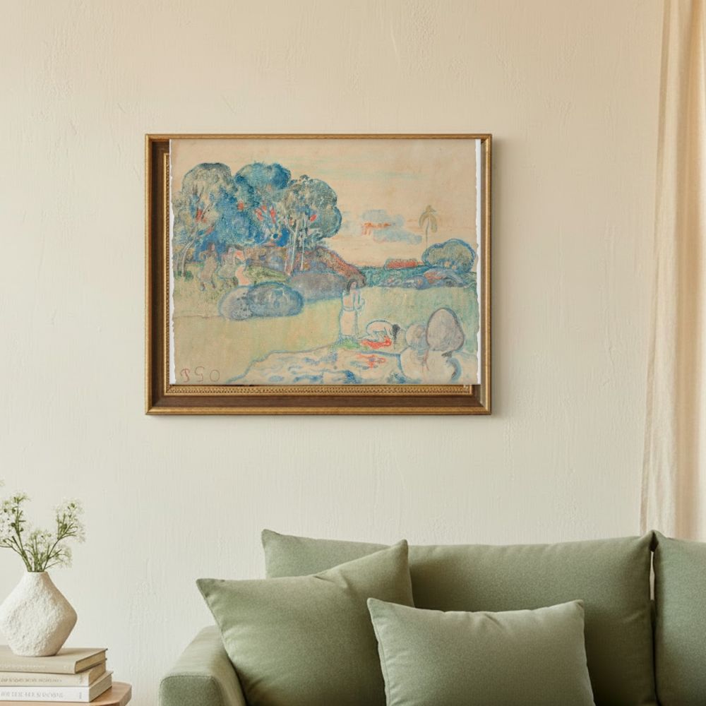 Framed room mockup - sage