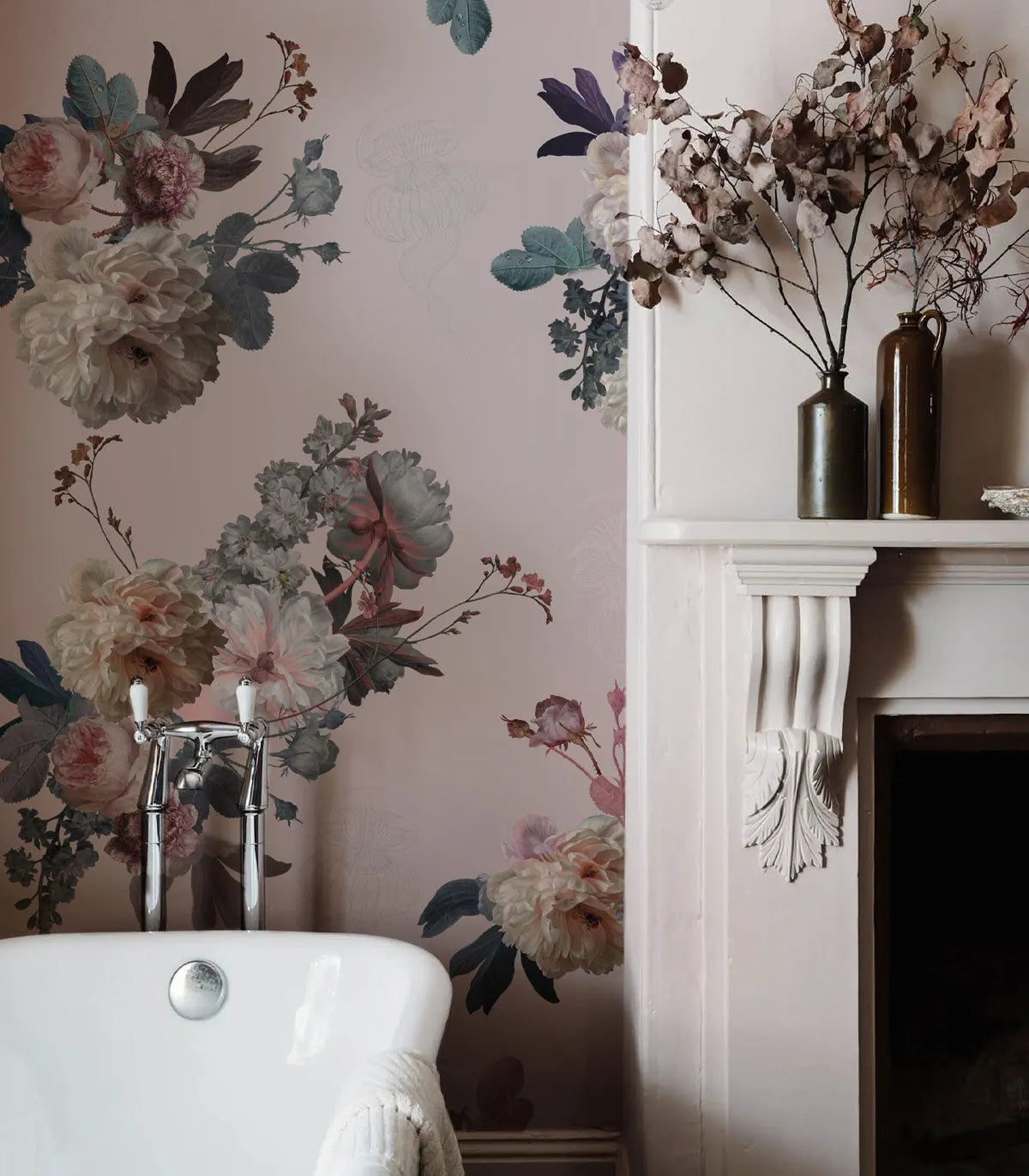 Blush Garden Pink Wallpaper