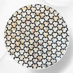 Targua Mother-of-Pearl Inlay Side Table – Brass & Black