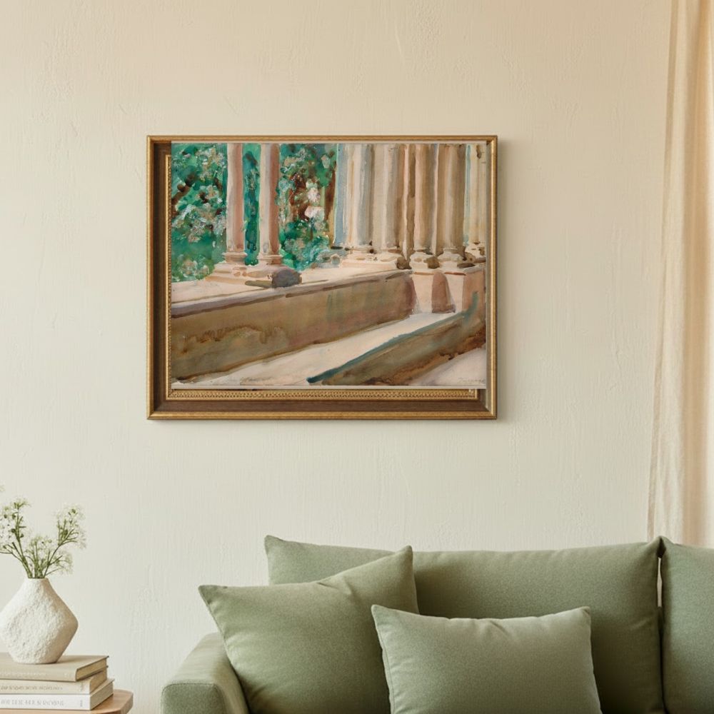 Framed room mockup - sage