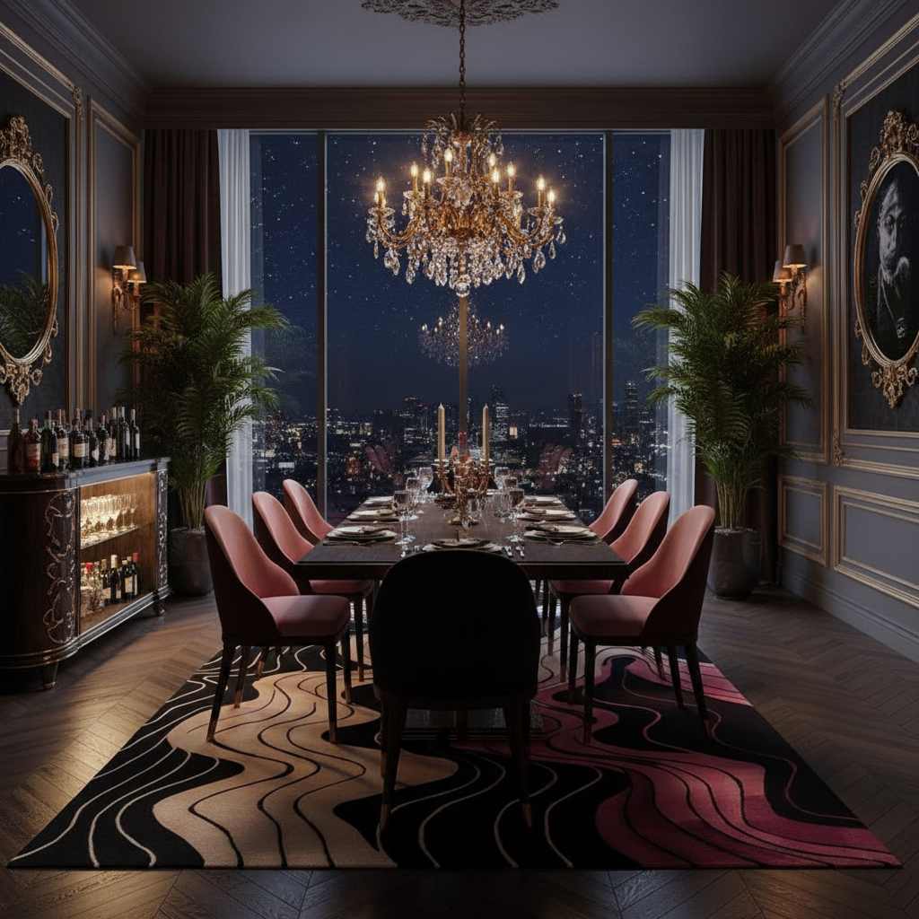 Terracotta Tapestry Hand Tufted Rug 