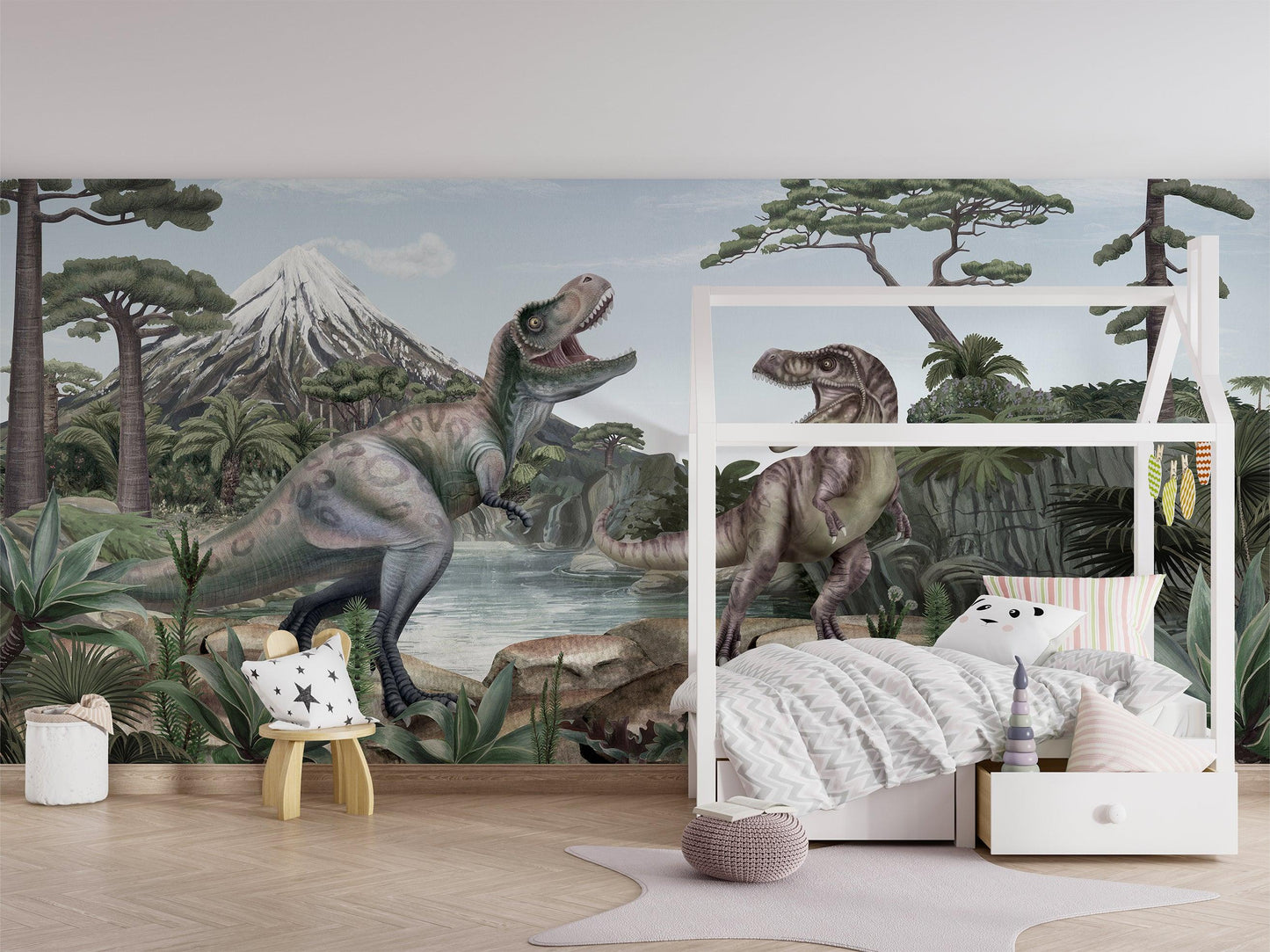 Terrific T-Rex Wallpaper Mural - MAIA HOMES