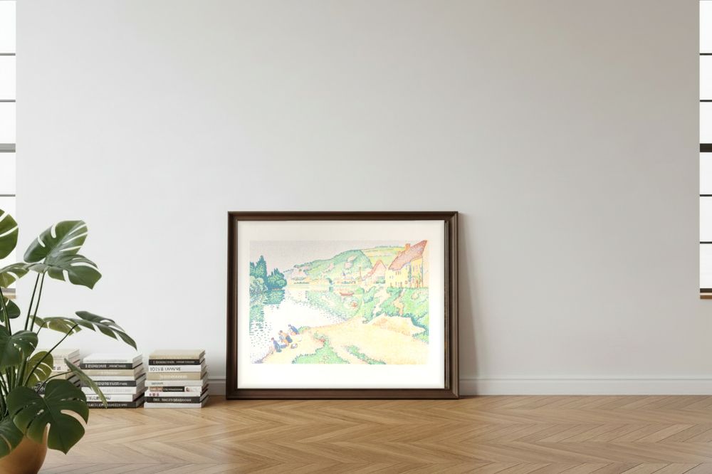 Framed room mockup - leaning
