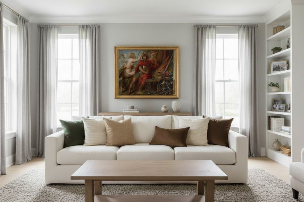 Framed room mockup - gold