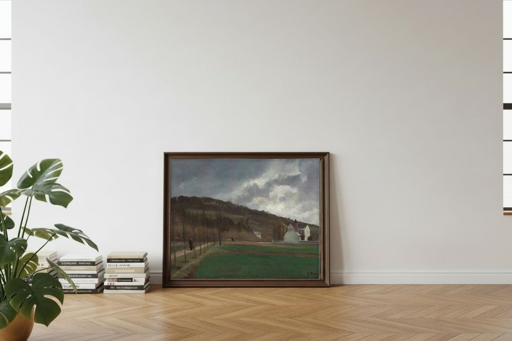 Framed room mockup - leaning
