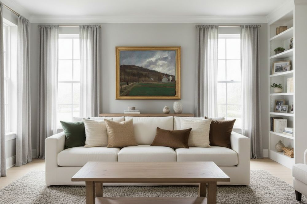 Framed room mockup - gold