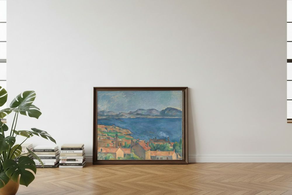 Framed room mockup - leaning