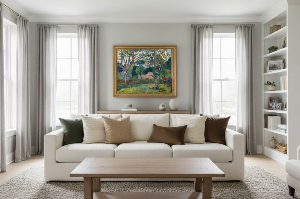 Framed room mockup - gold