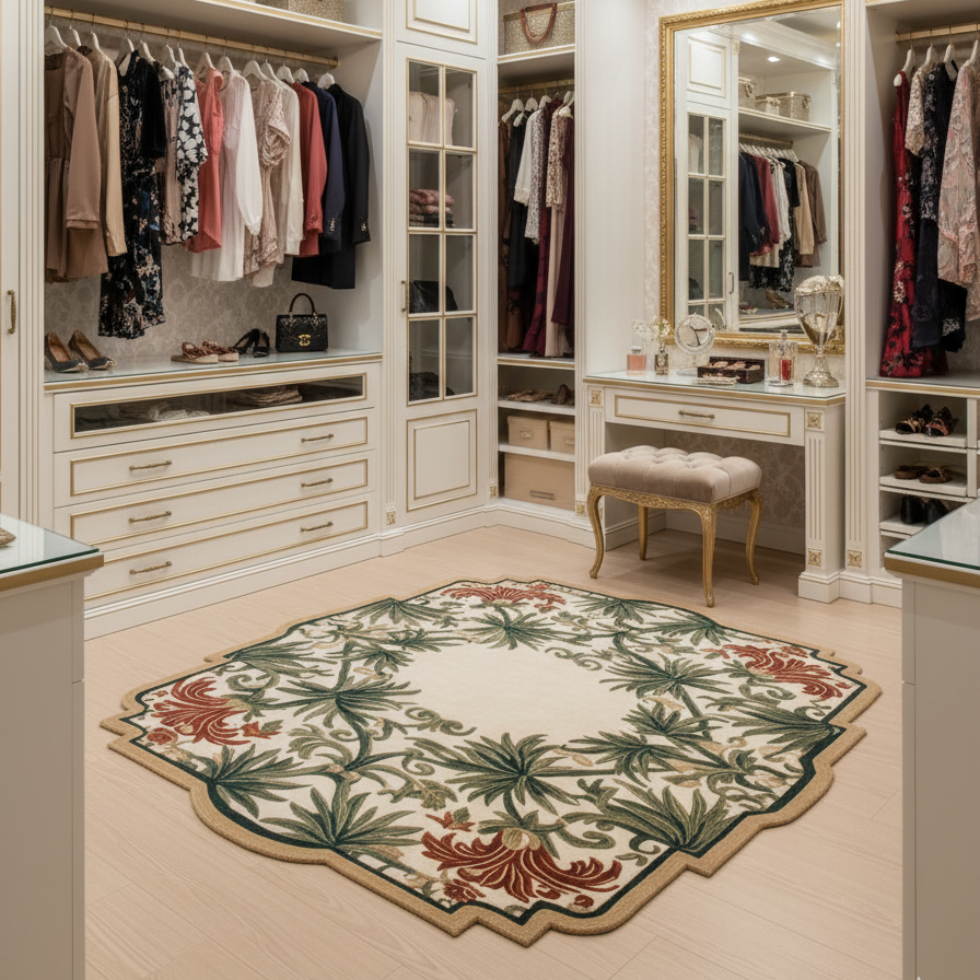 The Botanical Medallion Hand Tufted Wool Rug