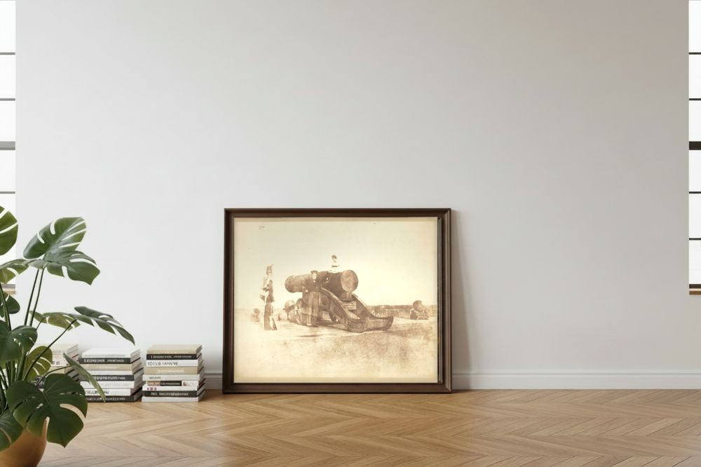 Framed room mockup - leaning