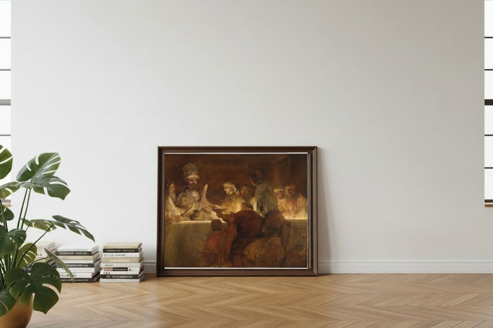 Framed room mockup - leaning