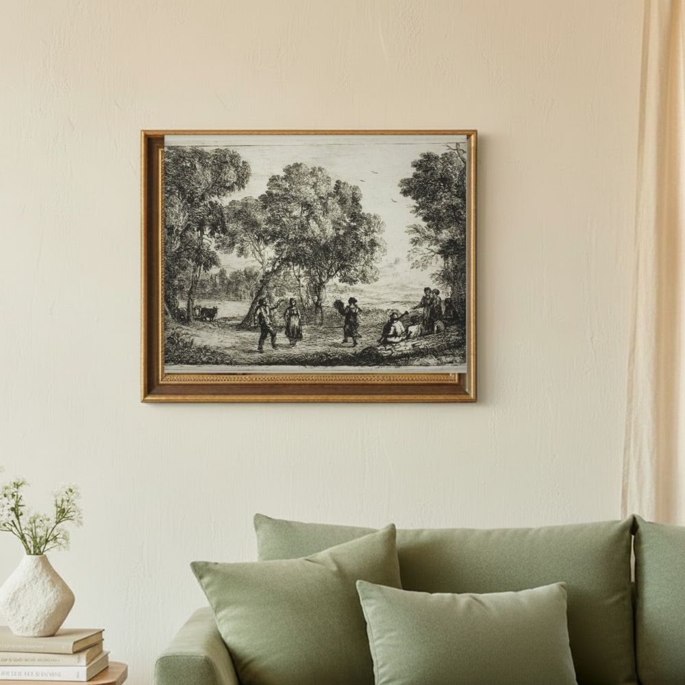 Framed room mockup - sage