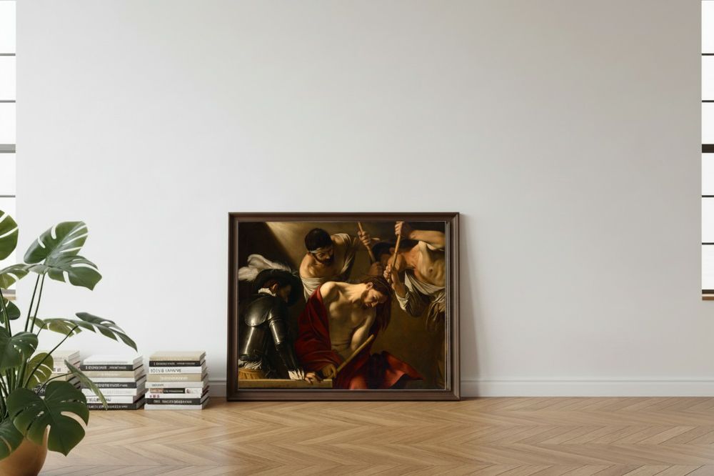 Framed room mockup - leaning