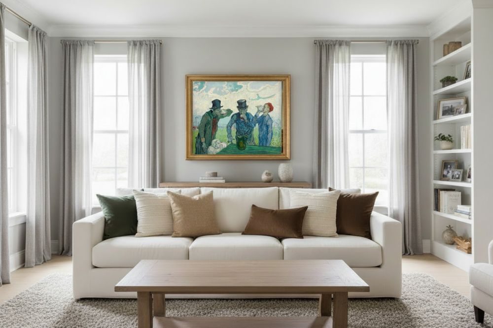 Framed room mockup - gold