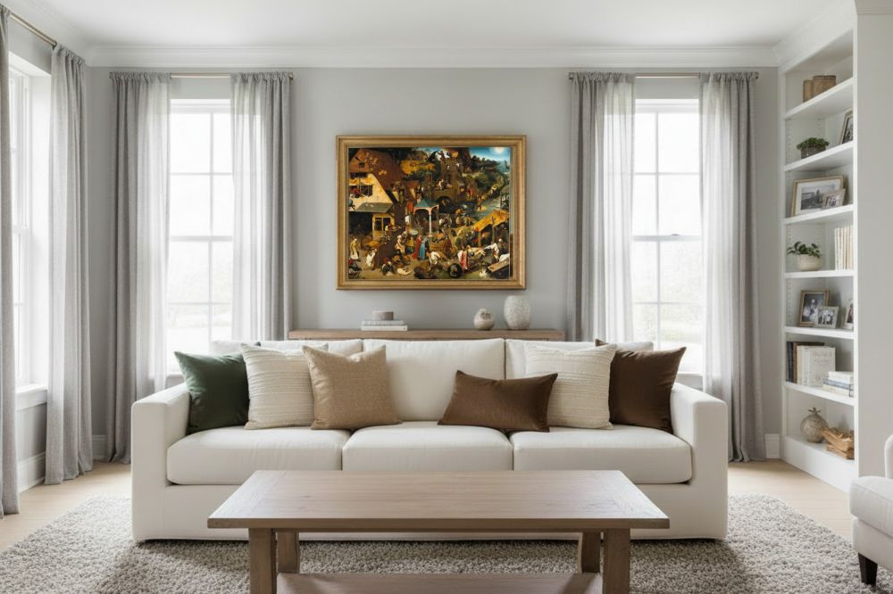 Framed room mockup - gold