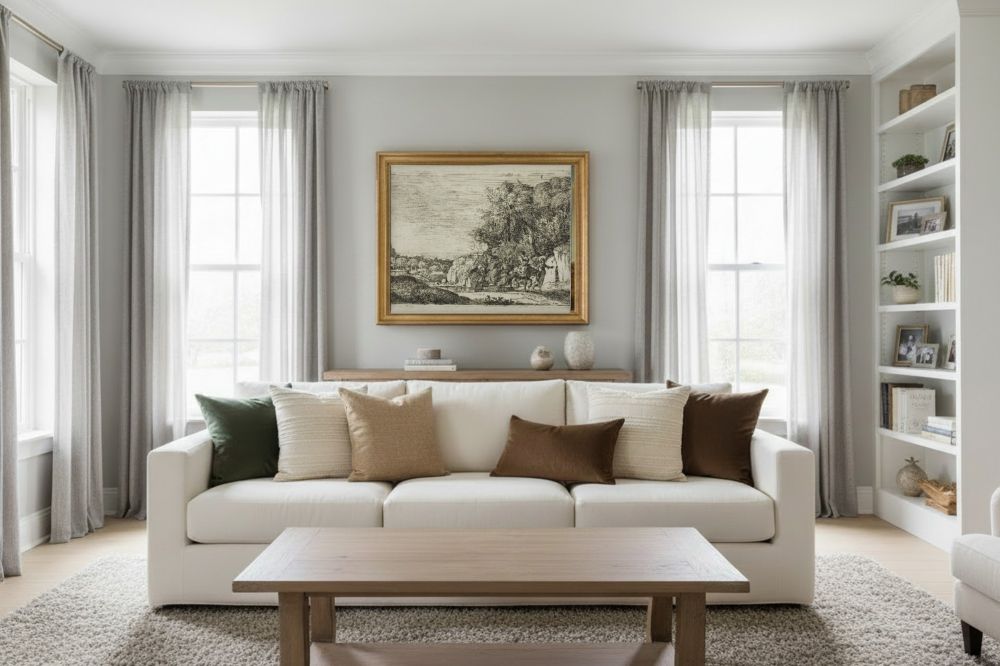 Framed room mockup - gold