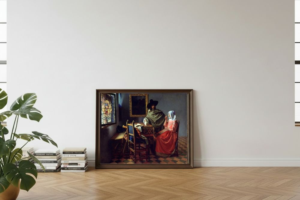 Framed room mockup - leaning
