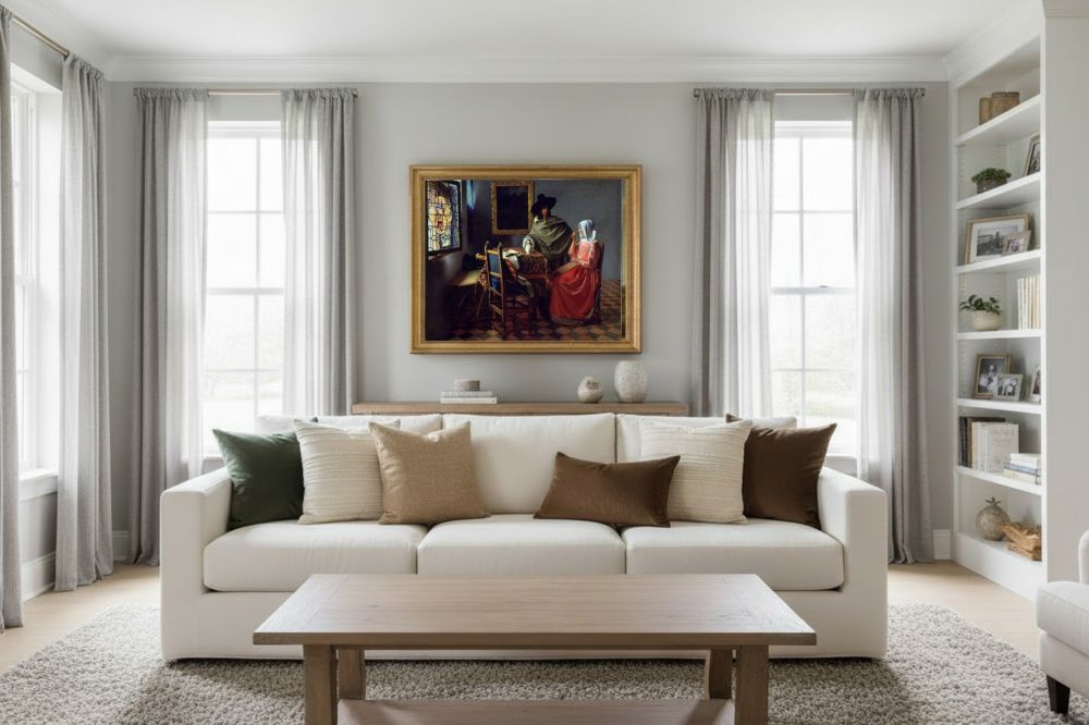 Framed room mockup - gold
