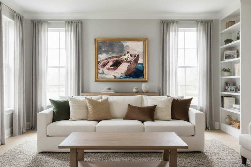 Framed room mockup - gold