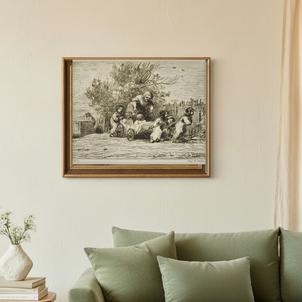 Framed room mockup - sage