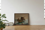 Framed room mockup - leaning